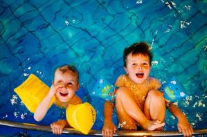 Kids in Swimming Pool, Raheen Woods Hotel, Athenry, Galway